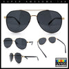Mens Antiglare Polarized Lens Iconic Officer Metal Rim Pilots Sunglasses
