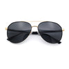 Mens Antiglare Polarized Lens Iconic Officer Metal Rim Pilots Sunglasses