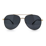 Mens Antiglare Polarized Lens Iconic Officer Metal Rim Pilots Sunglasses