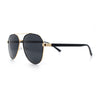Mens Antiglare Polarized Lens Iconic Officer Metal Rim Pilots Sunglasses
