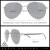 Mens Antiglare Polarized Lens Iconic Officer Metal Rim Pilots Sunglasses