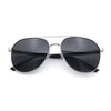 Mens Antiglare Polarized Lens Iconic Officer Metal Rim Pilots Sunglasses