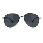 Mens Antiglare Polarized Lens Iconic Officer Metal Rim Pilots Sunglasses