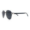 Mens Antiglare Polarized Lens Iconic Officer Metal Rim Pilots Sunglasses