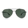 Mens Antiglare Polarized Lens Iconic Officer Metal Rim Pilots Sunglasses