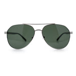 Mens Antiglare Polarized Lens Iconic Officer Metal Rim Pilots Sunglasses