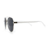 Mens Antiglare Polarized Lens Iconic Officer Metal Rim Pilots Sunglasses