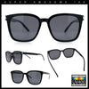 Polarized Gentlemanly Classy Rectangle Horn Rim Plastic Fashion Sunglasses