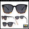 Polarized Gentlemanly Classy Rectangle Horn Rim Plastic Fashion Sunglasses