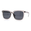 Polarized Gentlemanly Classy Rectangle Horn Rim Plastic Fashion Sunglasses