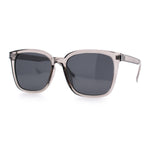 Polarized Gentlemanly Classy Rectangle Horn Rim Plastic Fashion Sunglasses