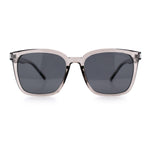 Polarized Gentlemanly Classy Rectangle Horn Rim Plastic Fashion Sunglasses