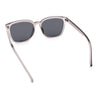 Polarized Gentlemanly Classy Rectangle Horn Rim Plastic Fashion Sunglasses