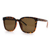 Polarized Gentlemanly Classy Rectangle Horn Rim Plastic Fashion Sunglasses