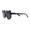 Kids Size Girls Cute Bow Tie Kitty Ear Rimless Plastic Sunglasses