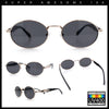 Luxury Elegant Oval Round Metal Rim Fancy Fashion Sunglasses