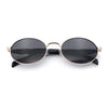 Luxury Elegant Oval Round Metal Rim Fancy Fashion Sunglasses