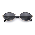 Luxury Elegant Oval Round Metal Rim Fancy Fashion Sunglasses