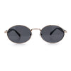 Luxury Elegant Oval Round Metal Rim Fancy Fashion Sunglasses