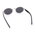 Luxury Elegant Oval Round Metal Rim Fancy Fashion Sunglasses