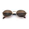 Luxury Elegant Oval Round Metal Rim Fancy Fashion Sunglasses