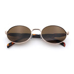 Luxury Elegant Oval Round Metal Rim Fancy Fashion Sunglasses