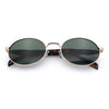 Luxury Elegant Oval Round Metal Rim Fancy Fashion Sunglasses