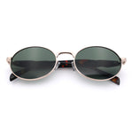 Luxury Elegant Oval Round Metal Rim Fancy Fashion Sunglasses