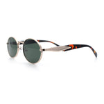 Luxury Elegant Oval Round Metal Rim Fancy Fashion Sunglasses