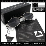 Luxury Elegant Oval Round Metal Rim Fancy Fashion Sunglasses