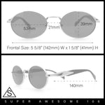 Luxury Elegant Oval Round Metal Rim Fancy Fashion Sunglasses