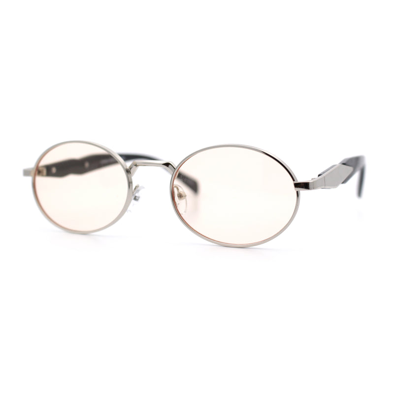 Luxury Elegant Oval Round Metal Rim Fancy Fashion Sunglasses