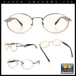 Luxury Elegant Oval Round Metal Rim Fancy Fashion Sunglasses