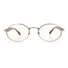 Luxury Elegant Oval Round Metal Rim Fancy Fashion Sunglasses