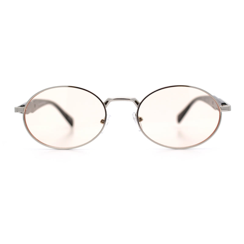 Luxury Elegant Oval Round Metal Rim Fancy Fashion Sunglasses