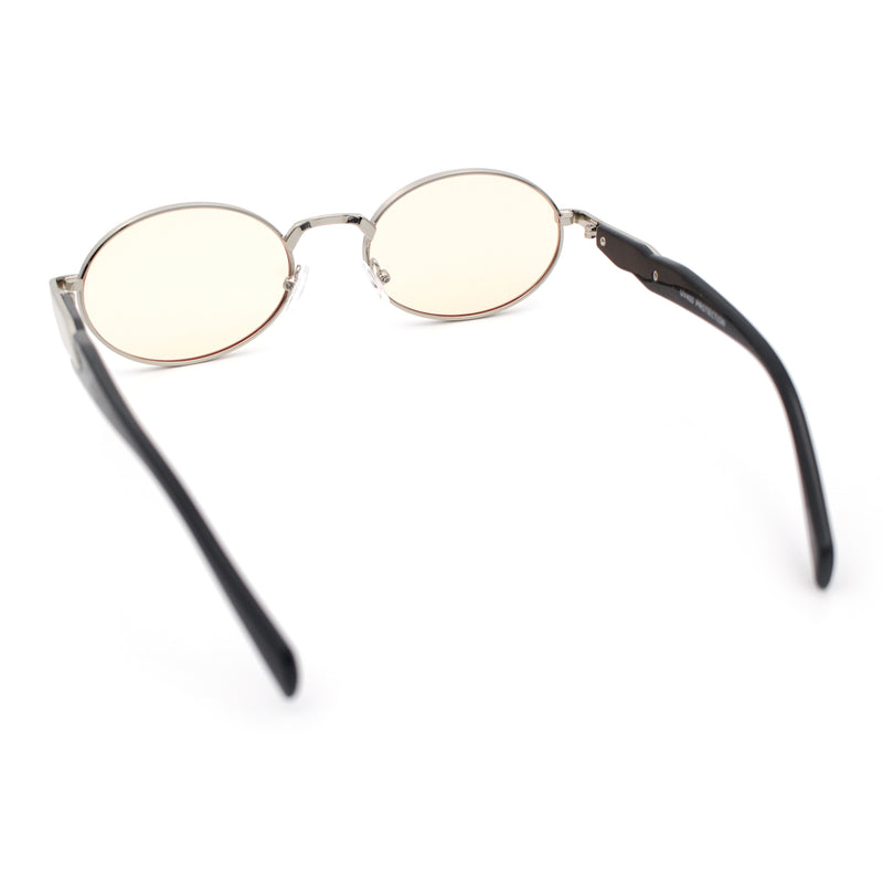 Luxury Elegant Oval Round Metal Rim Fancy Fashion Sunglasses