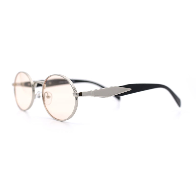 Luxury Elegant Oval Round Metal Rim Fancy Fashion Sunglasses