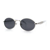 Luxury Elegant Oval Round Metal Rim Fancy Fashion Sunglasses