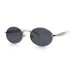 Luxury Elegant Oval Round Metal Rim Fancy Fashion Sunglasses