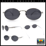 Luxury Elegant Oval Round Metal Rim Fancy Fashion Sunglasses