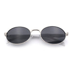 Luxury Elegant Oval Round Metal Rim Fancy Fashion Sunglasses