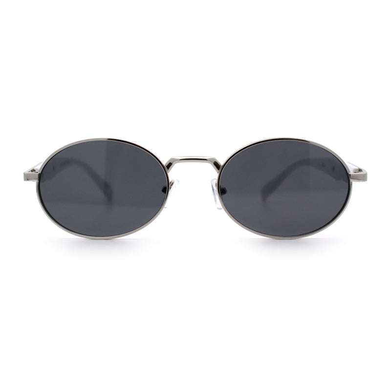Luxury Elegant Oval Round Metal Rim Fancy Fashion Sunglasses