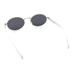 Luxury Elegant Oval Round Metal Rim Fancy Fashion Sunglasses