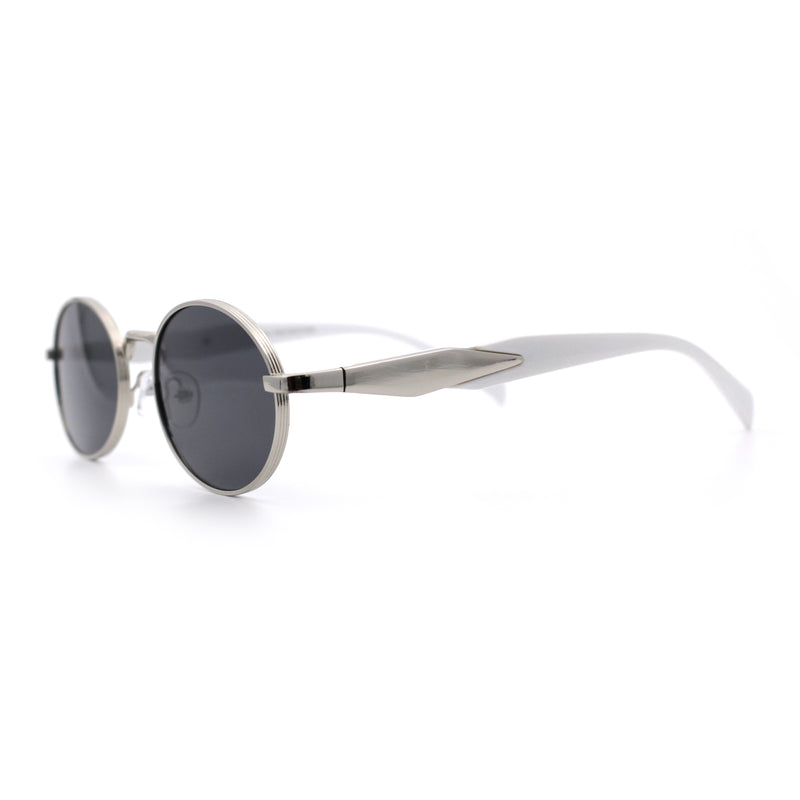 Luxury Elegant Oval Round Metal Rim Fancy Fashion Sunglasses