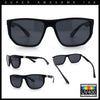 Polarized Mens Flat Top Sport Plastic Geometric Rectangle Sunglasses