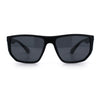 Polarized Mens Flat Top Sport Plastic Geometric Rectangle Sunglasses