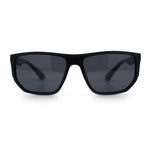Polarized Mens Flat Top Sport Plastic Geometric Rectangle Sunglasses