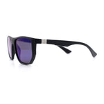 Polarized Mens Flat Top Sport Plastic Geometric Rectangle Sunglasses