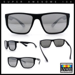 Polarized Mens Flat Top Sport Plastic Geometric Rectangle Sunglasses