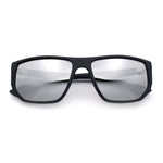 Polarized Mens Flat Top Sport Plastic Geometric Rectangle Sunglasses